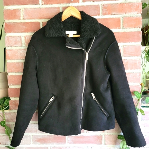 H&M Black Moto Jacket - Picture 1 of 5
